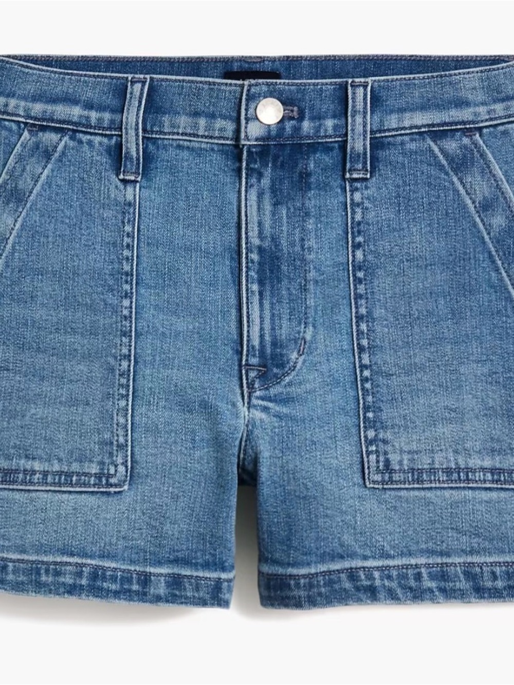 J. Crew Utility Denim Shorts High Waist w Pockets